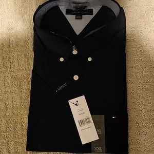 Mens XXL Tommy Hilfiger  Navy Short Sleeve Shirt